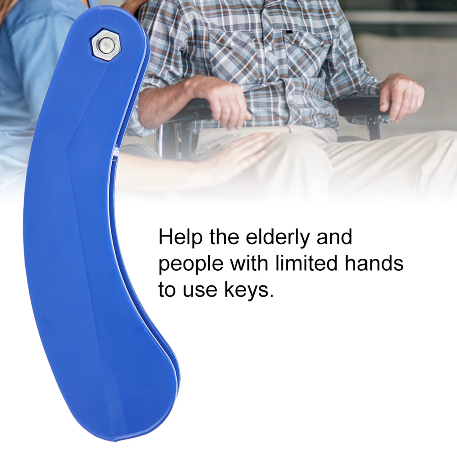 Door Opening Aid Key Aid Turner Holder Door Opening Assistance with Grip for Arthritis Hands Elderly and Disable Key Aid Holder