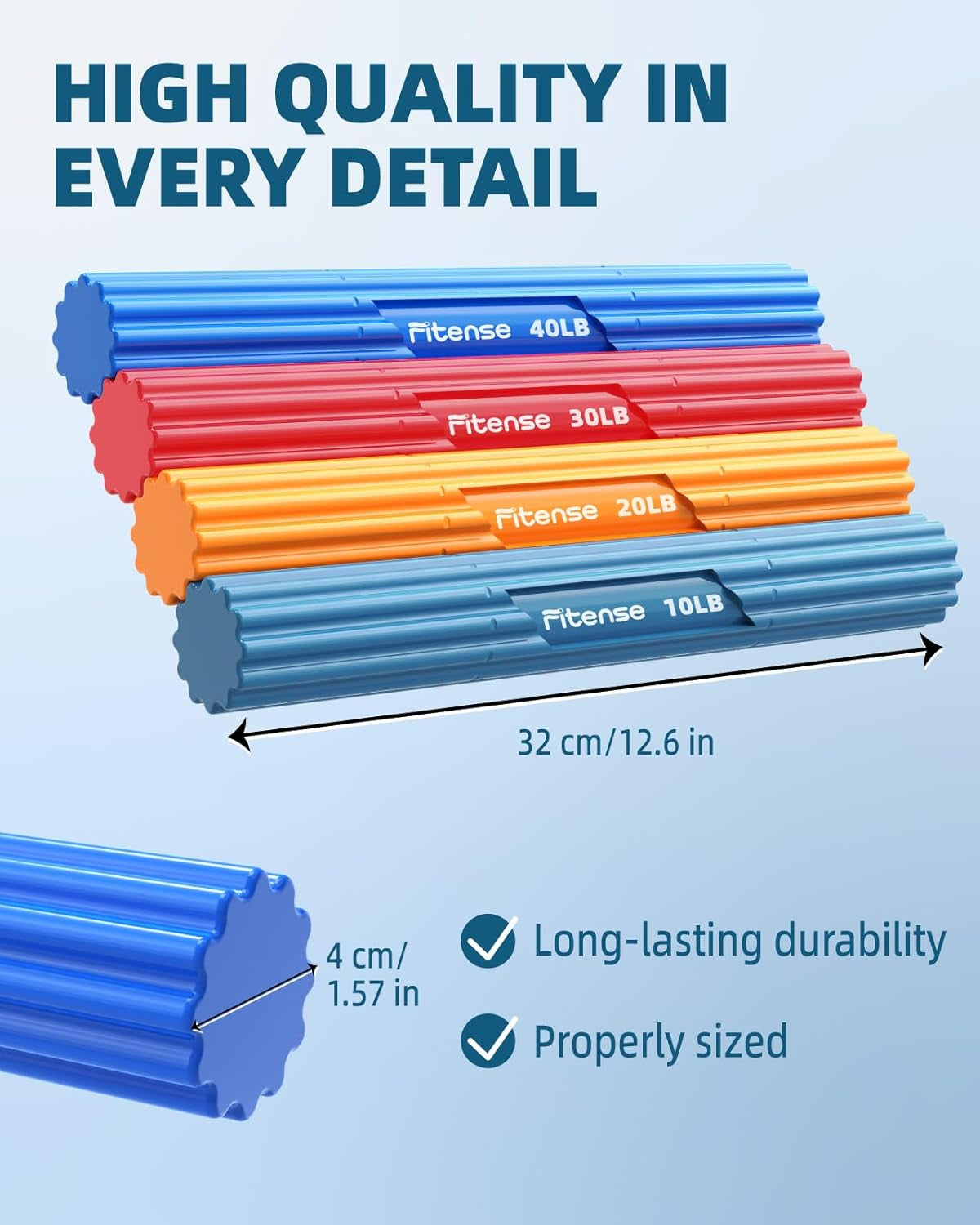 Flex Therapy Bar,Tennis Elbow Therapy Bar, Flexbar for Physical Therapy & Resist