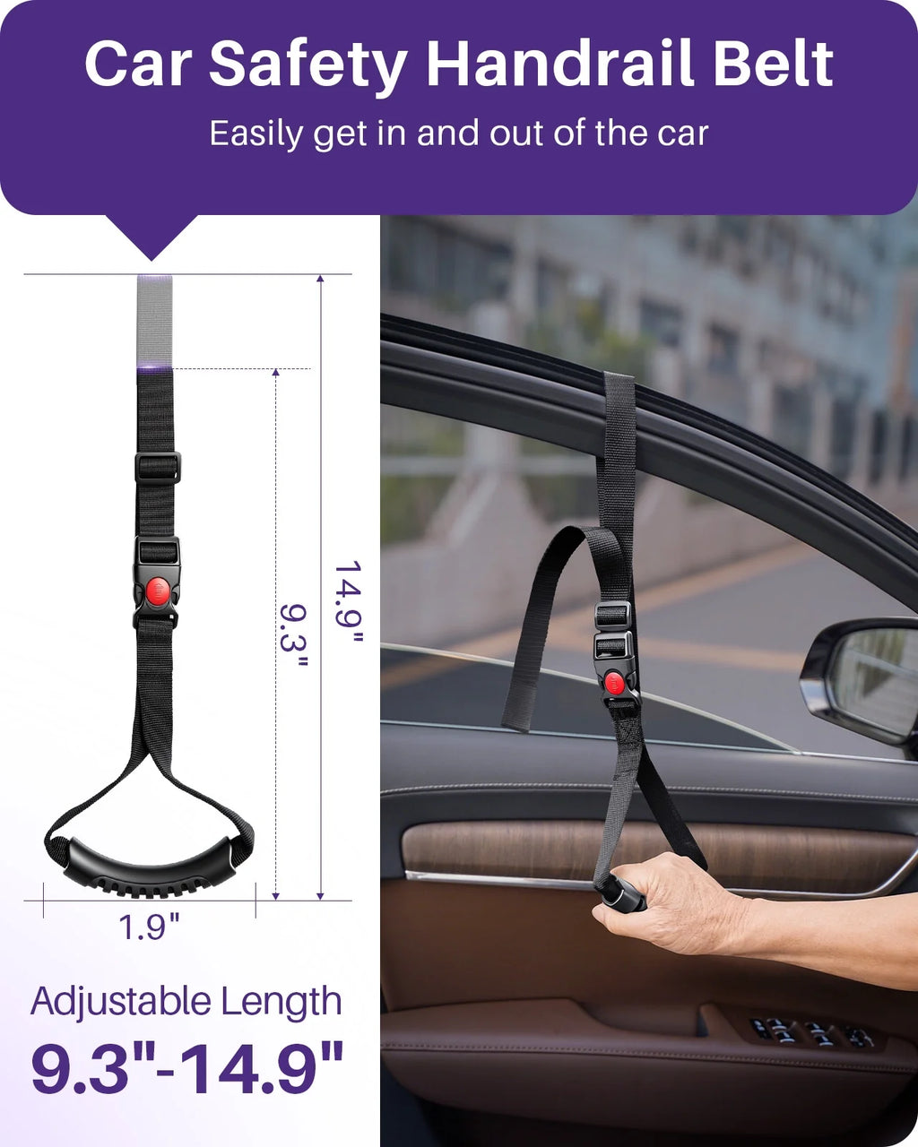 3-Piece Car Assist Handle Set