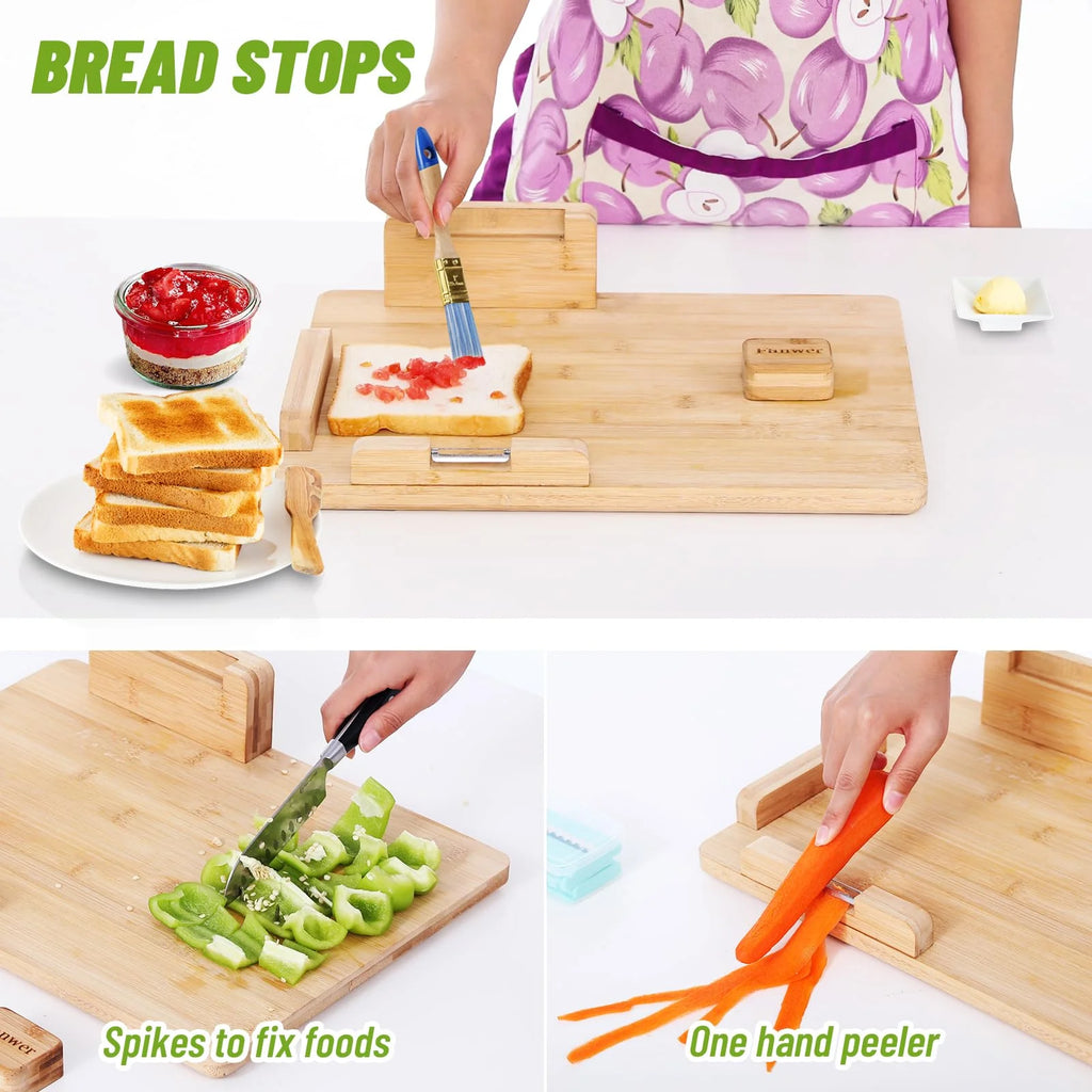 Adaptive One-Handed Cutting Board