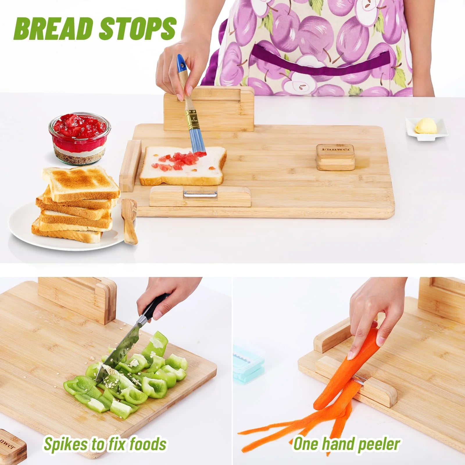 Adaptive One-Handed Cutting Board