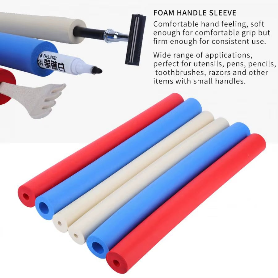 6-Pack Non-Slip Foam Handle Sleeves