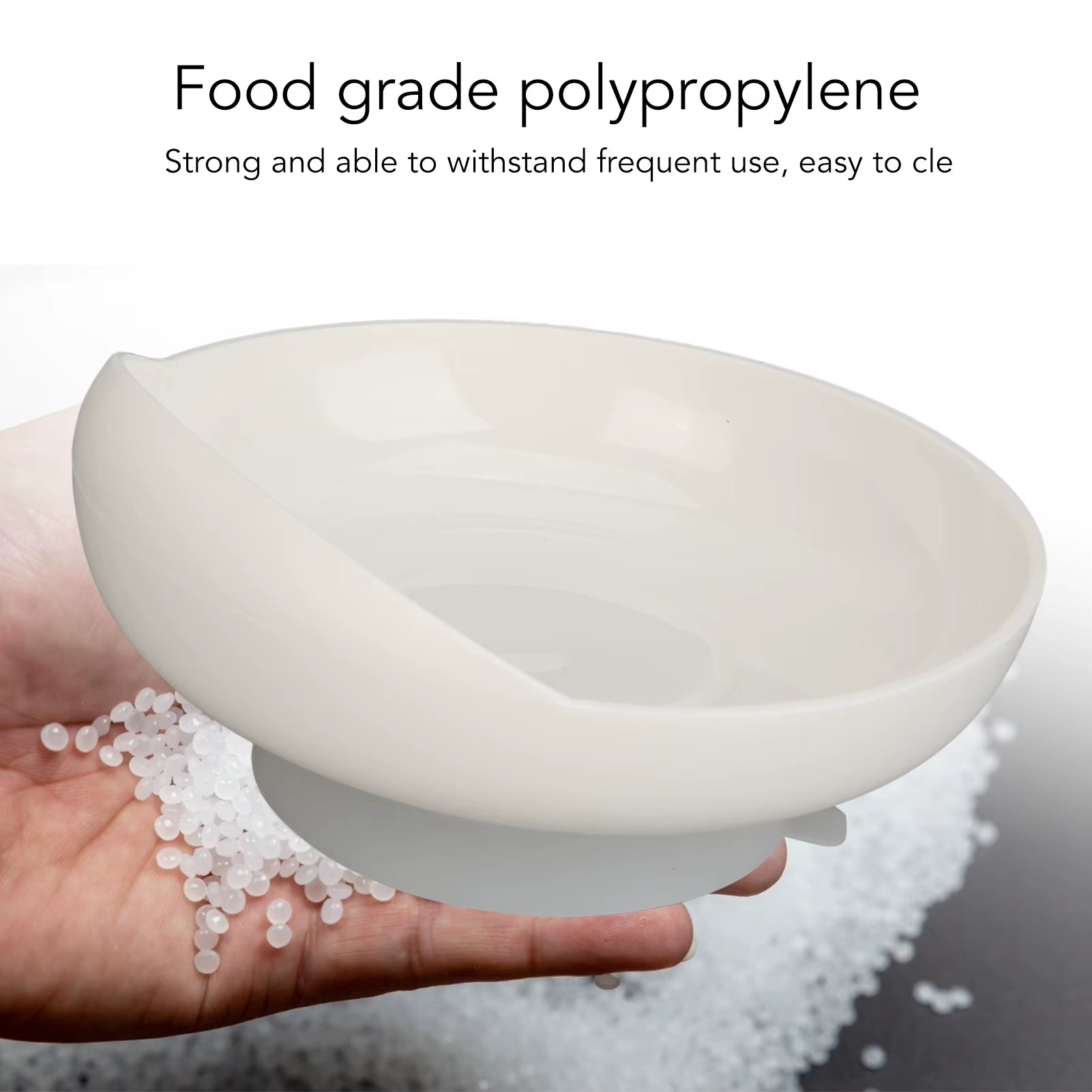 Self Feeding Adaptive Bowl Spill Proof Scoop Plate Comfortable Grip with anti Skid Base for Parkinson Elderly Disabled for Home
