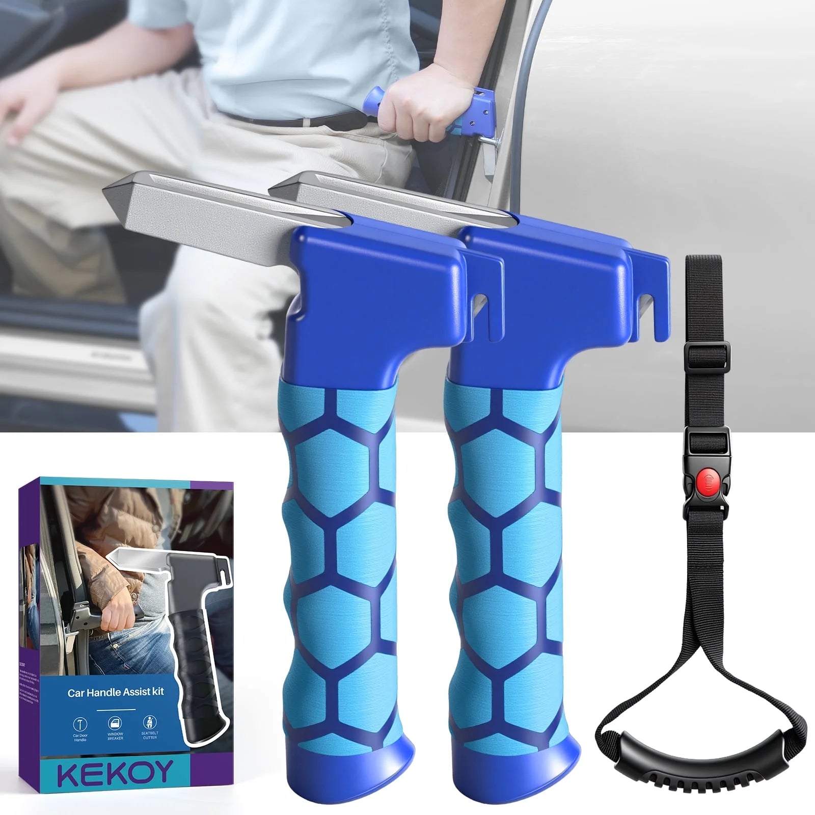 3-Piece Car Assist Handle Set