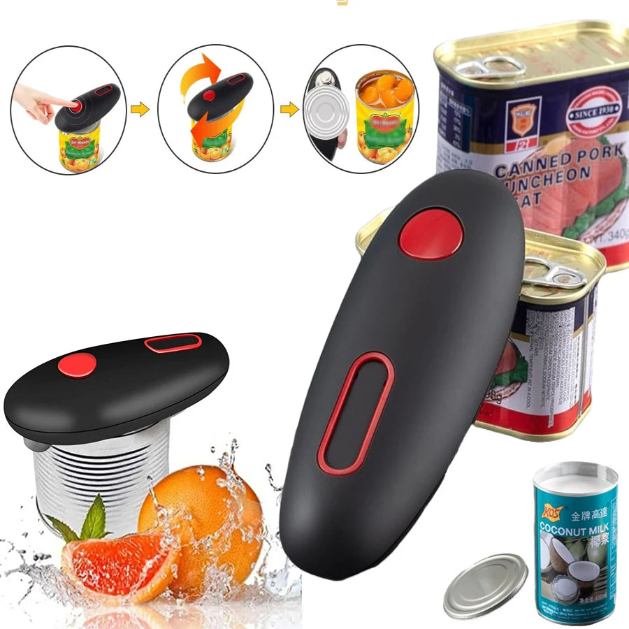 Electric Can Opener – One-Touch, Safe & Effortless Opener