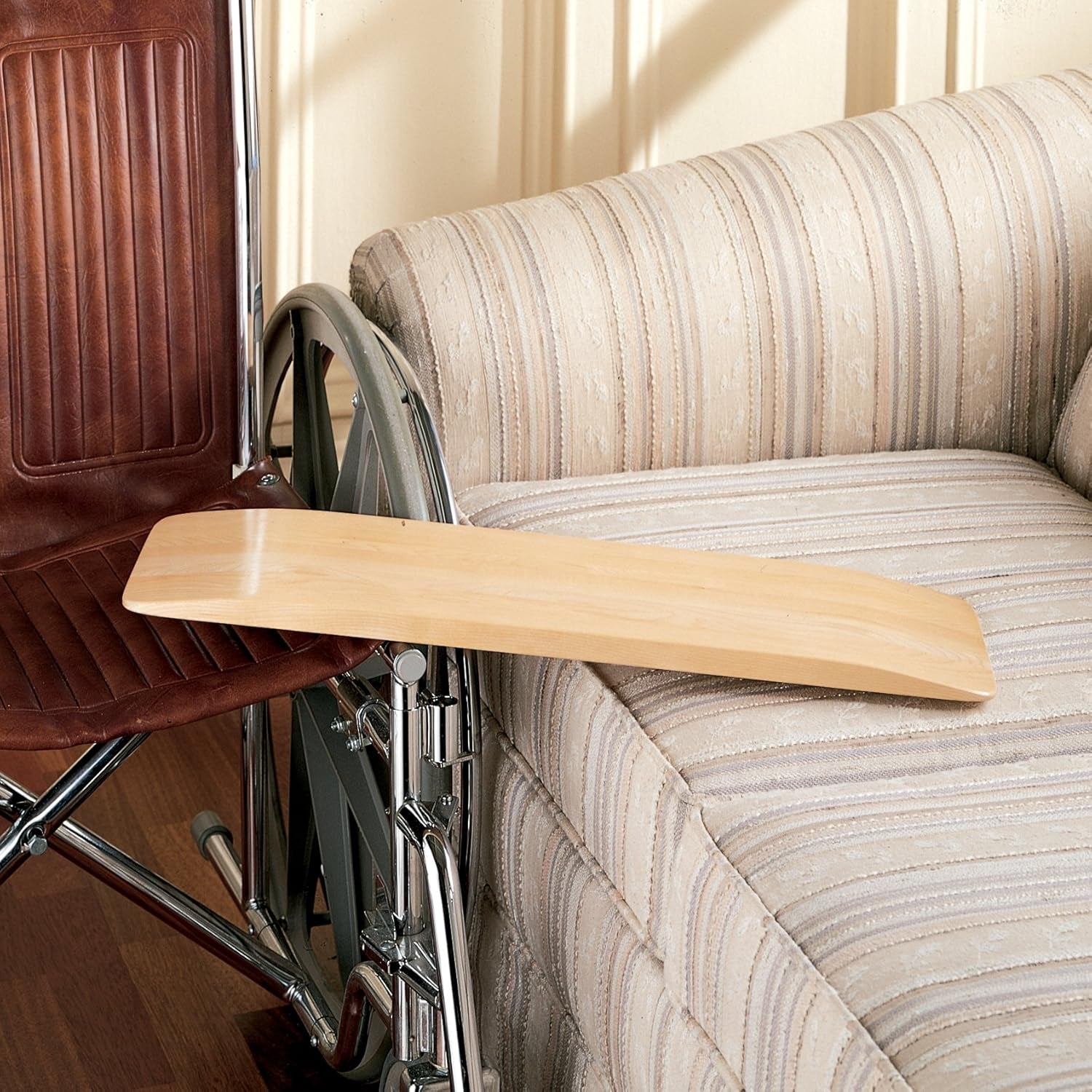 Hardwood Transfer Board, 30" Slide Board, Tapered Ends for Easy Bed, Wheelchair, and Car Transfers, 250 Lb Capacity, Smooth Wooden Surface for Comfortable Mobility Support