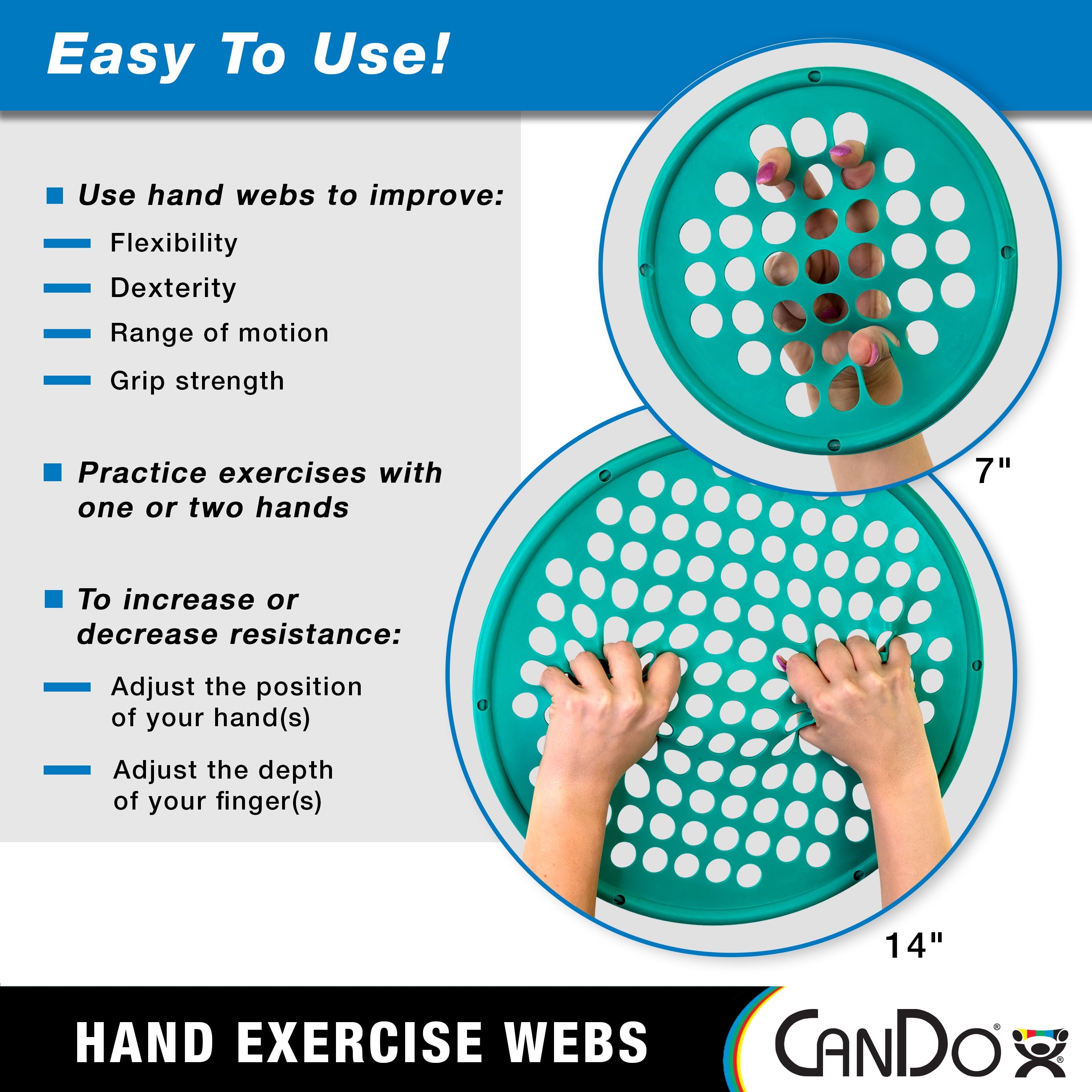 Hand Exercise Web – Finger, Wrist & Forearm Strengthener