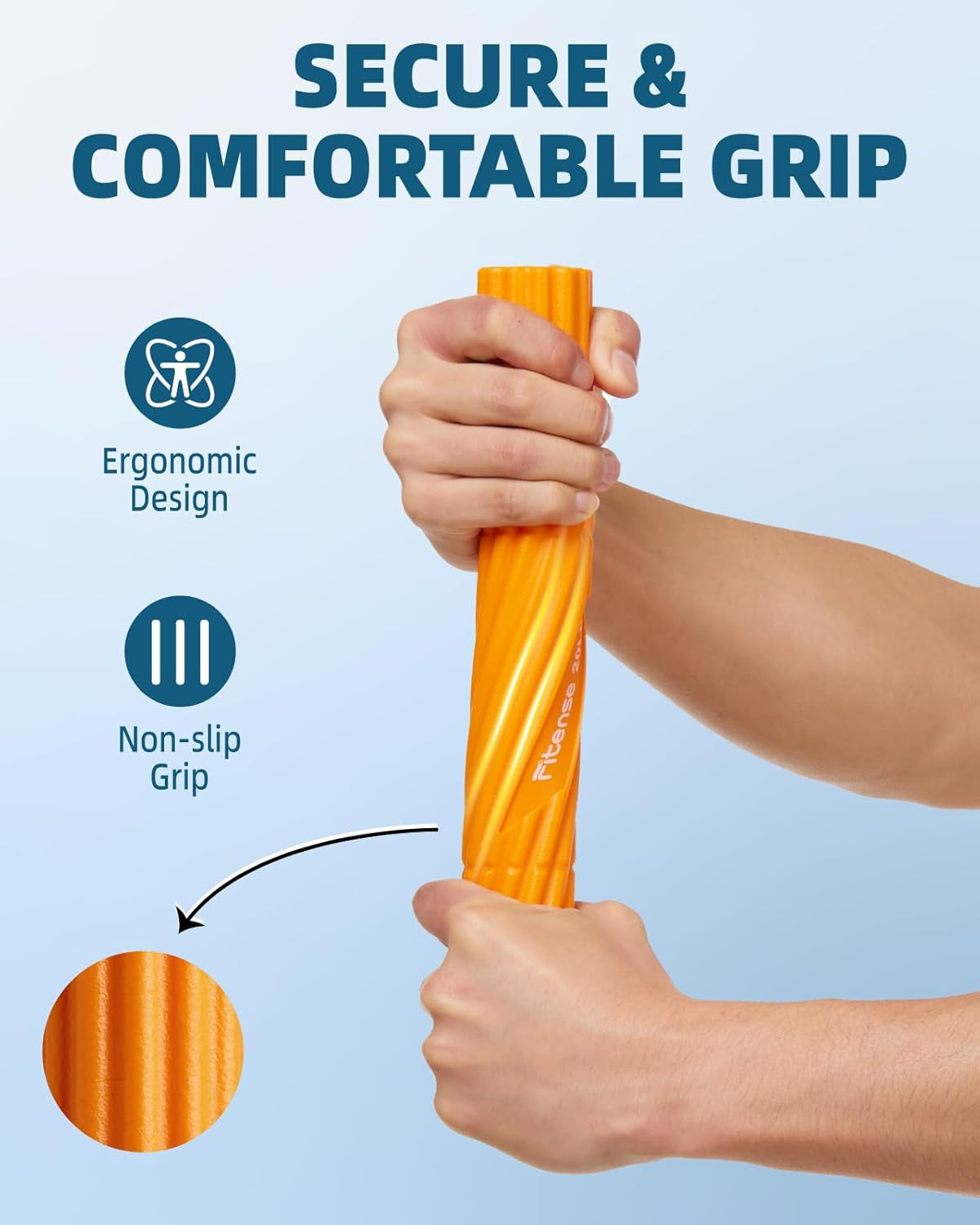 Flex Therapy Bar,Tennis Elbow Therapy Bar, Flexbar for Physical Therapy & Resist
